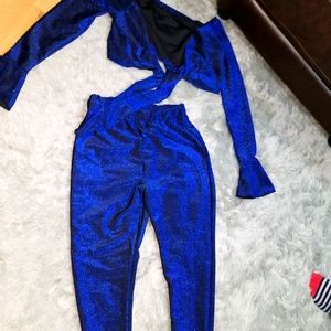 2 piece flare pants set